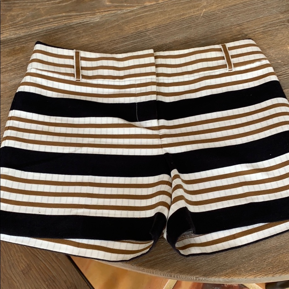 Black Tan And Cream LOFT Riviera Shorts 5” inseam